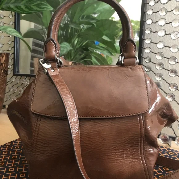 Tory burch half moon satchel crossbody